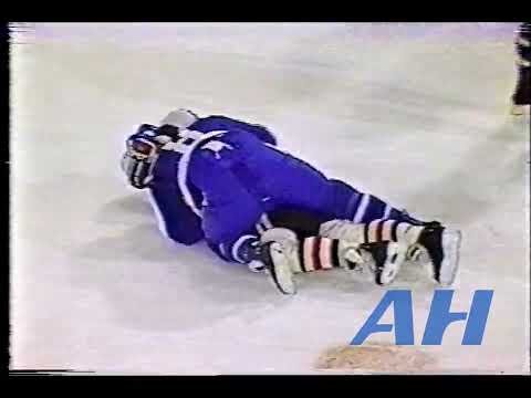 NHL Jan. 26, 1991 Chicago Blackhawks v Toronto Maple Leafs (R) Chris Chelios v Gary Leeman