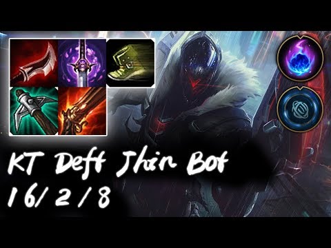 KT Deft Jhin Bot vs Tristana | Korea High Elo Replays