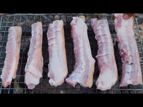 Grilled Pork Belly Recipe | Pork Barbecue Cooking and Eating