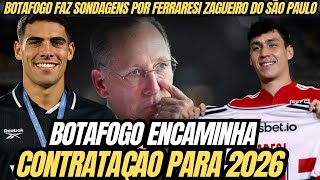 🚨PRIMEIRO REFORÇO: LUCAS VILLALBA ENCAMINHADO NO BOTAFOGO | FERRARESI SONDADO PELO GLORIOSO