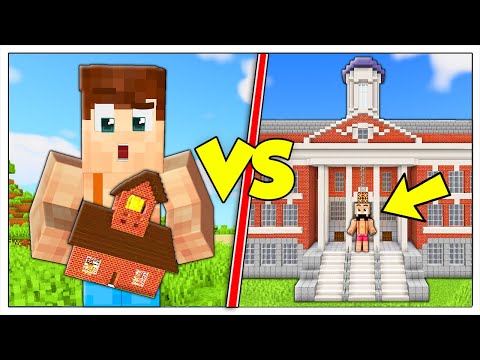 SCUOLA PICCOLISSIMA CONTRO SCUOLA GIGANTE! - Minecraft ITA