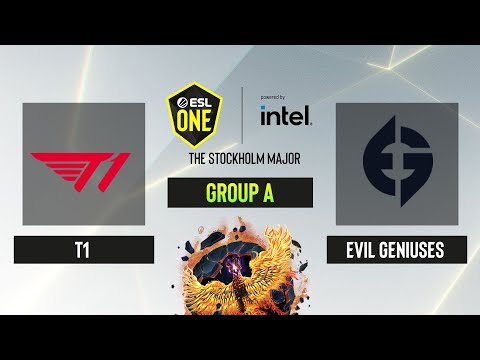 Dota2 - Evil Geniuses vs. T1 - Game 2 - Group A - ESL One Stockholm 2022