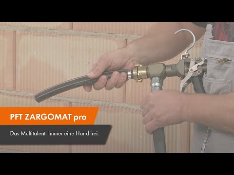 PFT ZARGOMAT pro - Das Multitalent. Immer eine Hand frei.