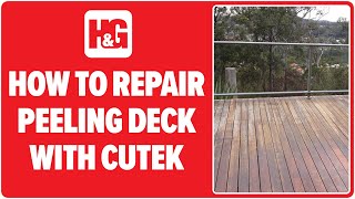 How To Repair My Peeling Deck With CuTek Without Sanding