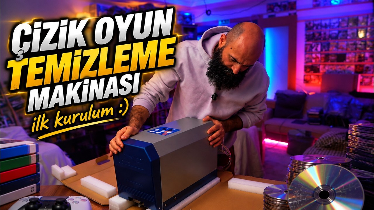 ilk Kurulum Başlıyoruz PS3 PS4 PS5 Çizik Oyun Temizleme Makinası [NPC Esnaf🔴]