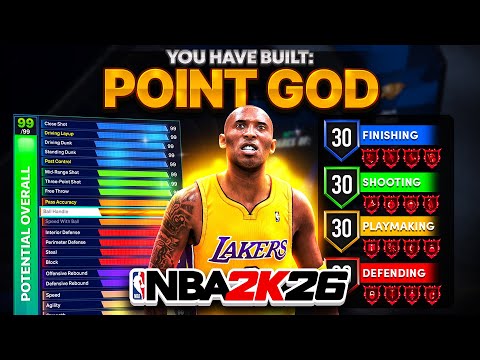 BEST 2-WAY POINT GUARD BUILD in NBA 2K26! CONTACT DUNKS + LIMITLESS RANGE! best build 2k26