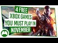 Games With Gold November | 4 Epic New Games For Your Xbox One