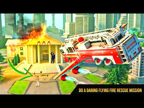 Flying Firefighter Truck Transform Robot Games Android Gameplay, Walkthrough, iOS, #1
