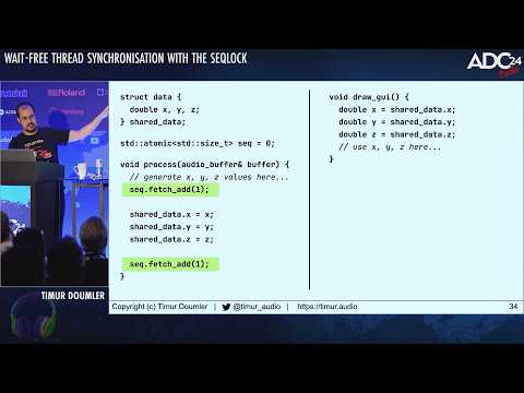 Wait-Free Thread Synchronisation With the SeqLock - Timur Doumler - ADC 2024