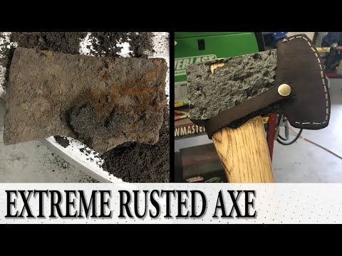 Extremely Rusted Axe Restoration (WORST I've ever attempted)