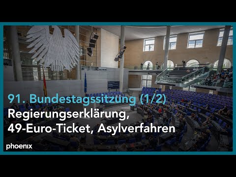 91. Sitzung Bundestag mit Regierungserklärung von Kanzler Olaf Scholz