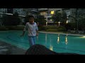 Kid Tries To Jump Into The Pool