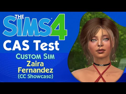 the sims 4 realistic style download brown hair female Zaira Fernandez by Bonita100 Cas Video Preview