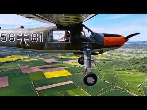 Flug mit der Dornier DO27. Von Bad Gandersheim über den Ith nach Höxter