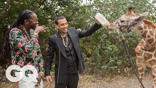 2 Chainz &amp; French Montana Feed a $40K Giraffe | Most Expensivest Sh*t | GQ