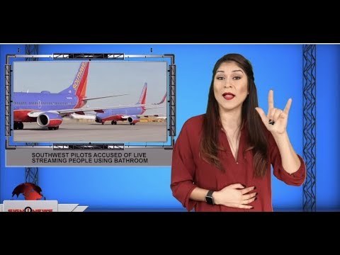 Southwest pilots accused of live streaming people using bathroom (ASL - 10.27.19)