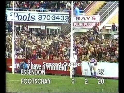VFL R6 1983 - Essendon v Footscray