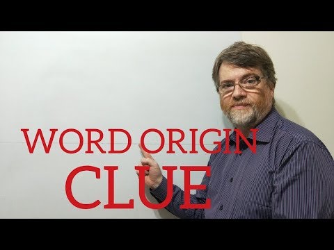 英語の家庭教師ニックPの単語の起源 (35) 手がかり (English Tutor Nick P Word Origins (35) Clue)