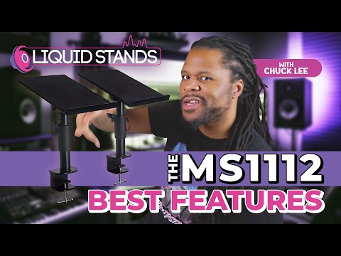 Liquid Stands Clamp-on Adjustable Studio Speaker Monitor Stands with Tilt image 8