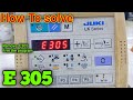 how to remove error E305 Juki LK - 1900A bartack & button machine Solve