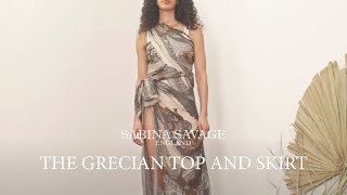 Sabina Savage Scarf: How to tie The Grecian Top and Skirt