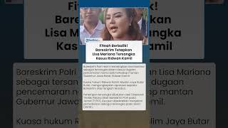 Fitnah Berbalik! Bareskrim Tetapkan Lisa Mariana Tersangka Kasus Ridwan Kamil