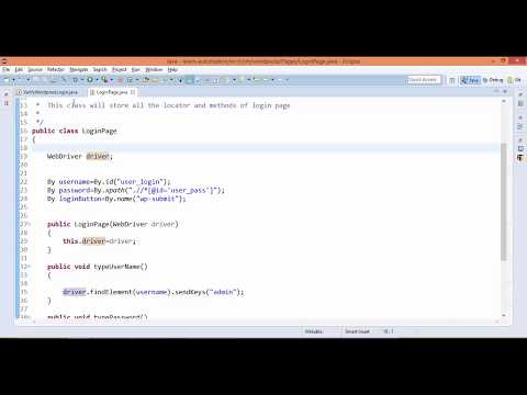 Page Object Model, Design Pattern With Selenium   Part  1