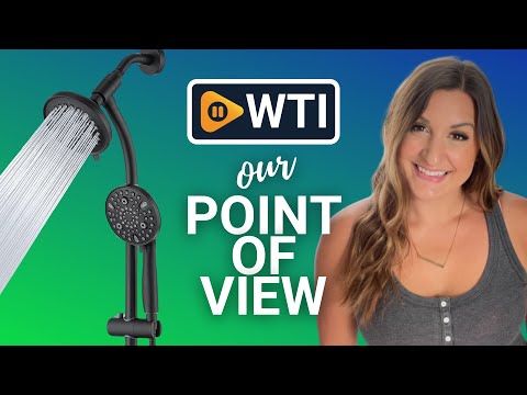 Modern Rainfall Shower Head with Handheld Shower Spray - WTI product video review