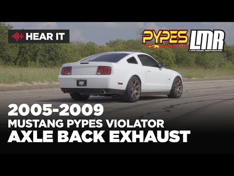 Mustang Exhaust Sound Clips | Pypes Violator Axle Back Kit (05-09) - SFM60V