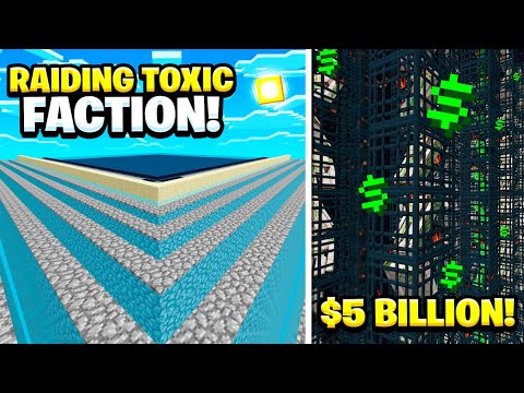 RAIDING THE F-TOP #2 FACTION WORTH *$50 BILLION!* | Minecraft Factions | Minecadia Pirate [5]