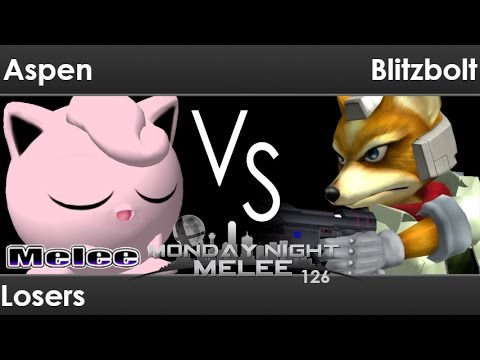 MNM 126 - Aspen (Jigglypuff) vs Blitzbolt (Fox) Losers - Melee