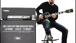 Video thumbnail for Laney LA50TH Tony Iommi Anniversary Bundle - LA100BL + LA412 + TI BOOST | Mixed Demo by ChoptonesOfficial