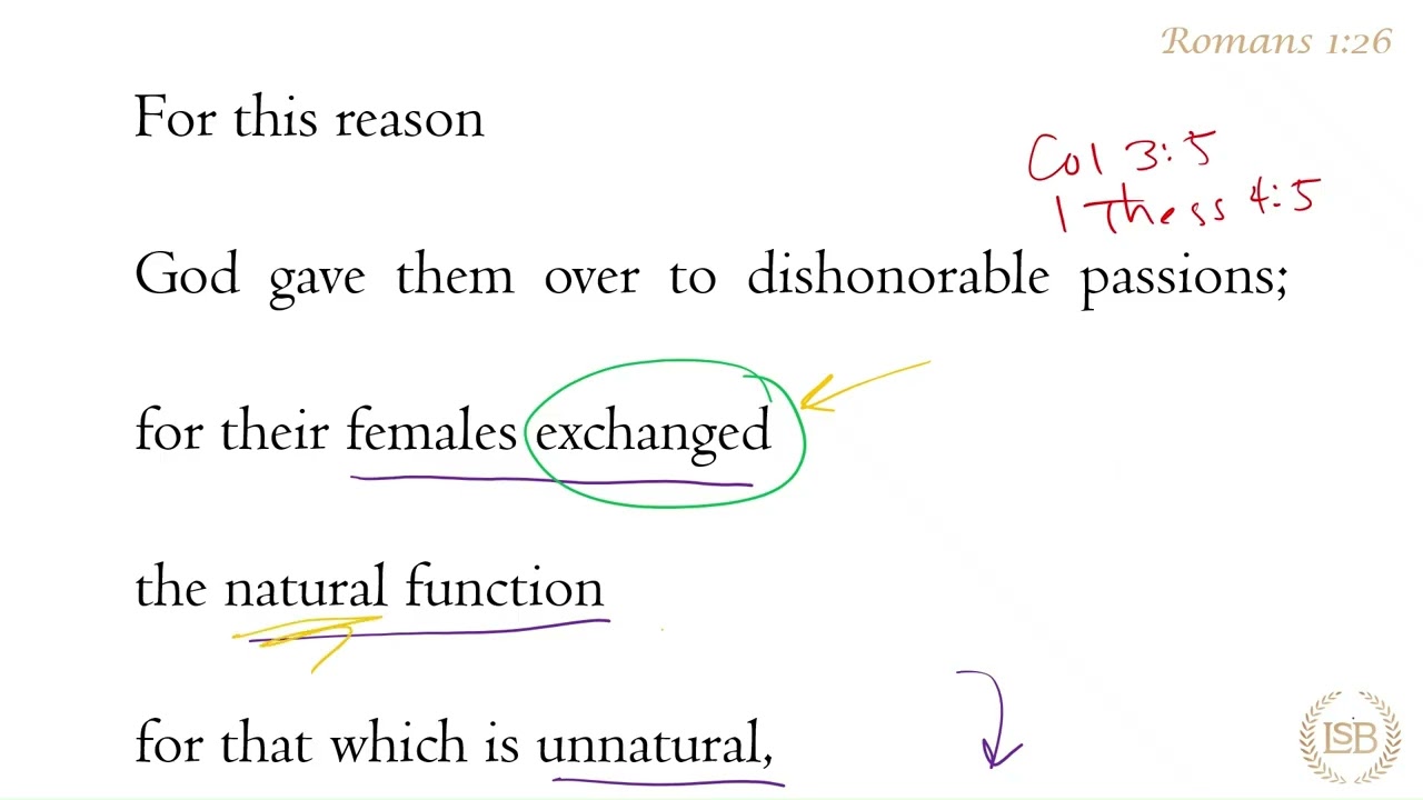 BTV: Romans 1:26c