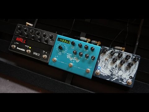 REVERB HALL AMBIENT SHOOTOUT with Eventide Space Strymon BigSky Walrus Audio Descent
