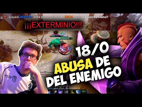 MIRACLE ABUSANDO DEL ENEMIGO CON ANTIMAGE SUPER RAMPAGE | DOTA 2