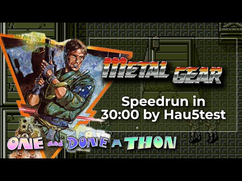 Metal Gear (MSX) by Hau5test in 30:00 - One-and-Done-athon 2022