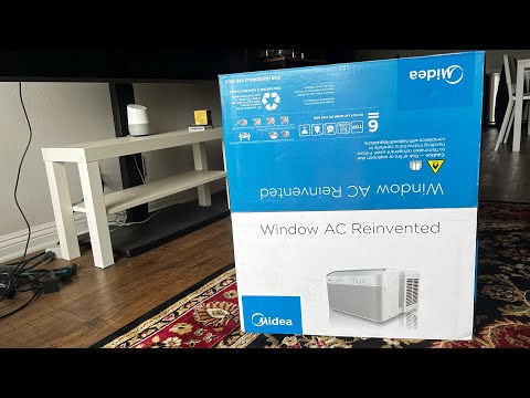 Midea 8,000 BTU U-Shaped Smart Inverter Window Air Conditioner Unboxing