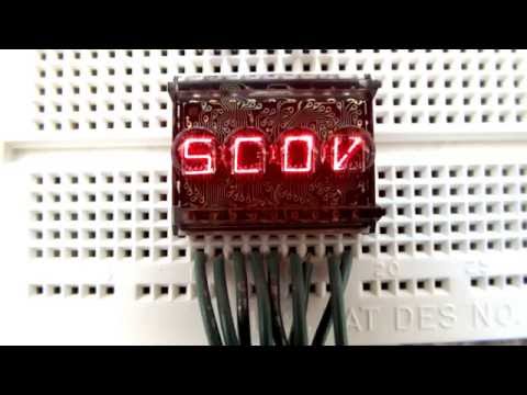 Running a simple message on the DL2416 display using the STM8L-Discovery board