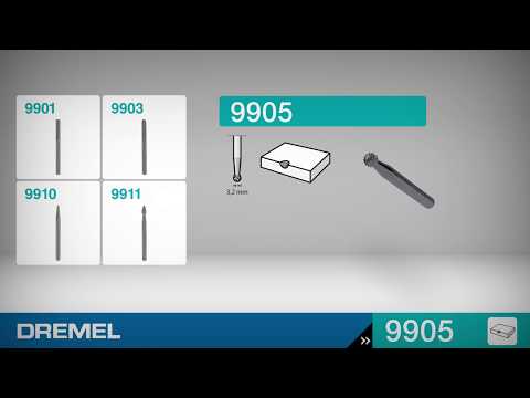 Frässtift Dremel Hårdmetall Med Kulformad Ände 3 2 mm 9905