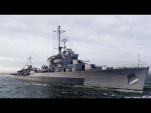 Tromp - Dutch Tier X Large Destroyer 1938 Video