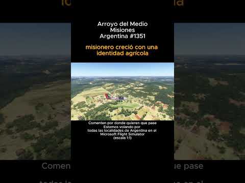 Arroyo del Medio, Misiones desde el Microsoft Flight Simulator #arroyodelmedio #misiones #msfs