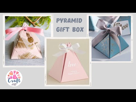 Pyramid gift box / DIY gift wrapping / pyramid box