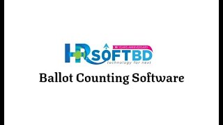 Ballot Counting Software - HRSOFTBD