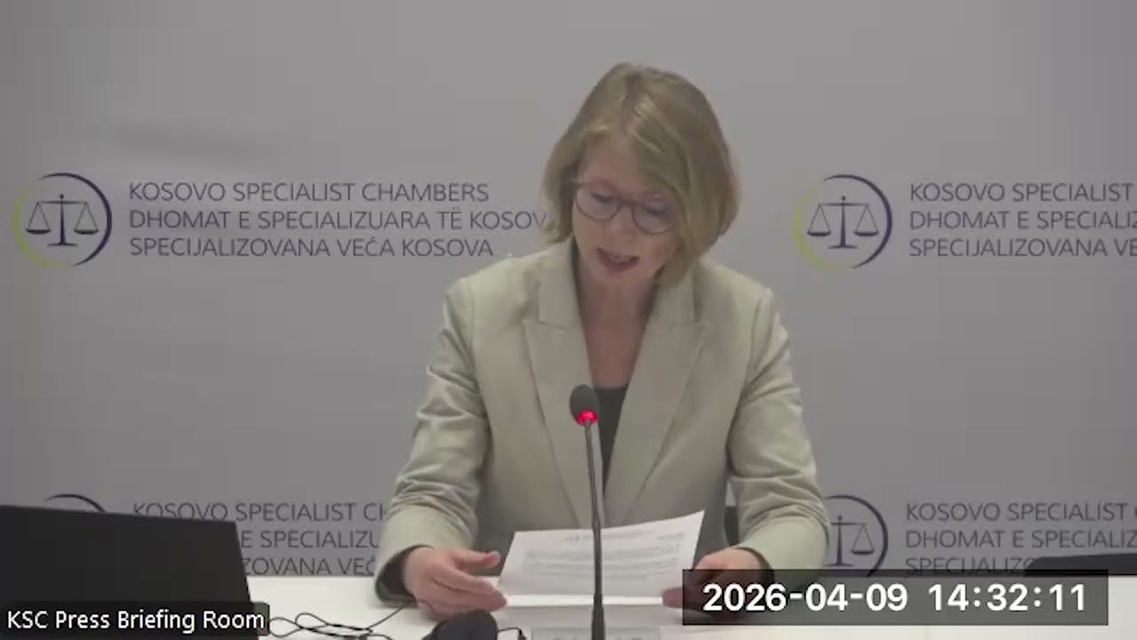 09/04/2026: Brifing za medije Specijalizovanih veća