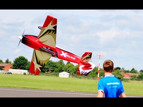 HANGAR 9 EXTRA 300X 35% 3D RC DA 120cc ARF (HAN9225) DEANO COXON HORIZON HOBBY UK LMA COSFORD - 2016
