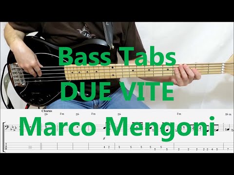 Marco Mengoni - Due Vite (BASS COVER TABS)