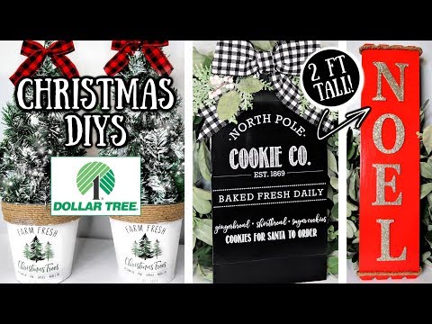 DIY DOLLAR TREE CHRISTMAS DECOR | FARMHOUSE HOLIDAY IDEAS Video