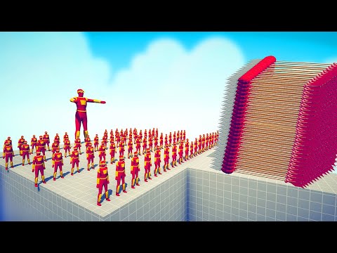 100x HEROES + GIANT vs TRIO GODS - Totally Accurate Battle Simulator TABS