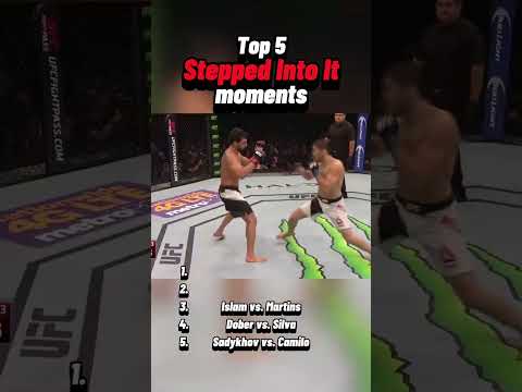 Top 5 stepped into it moments!#counter #knockout #mma #ufc #moments