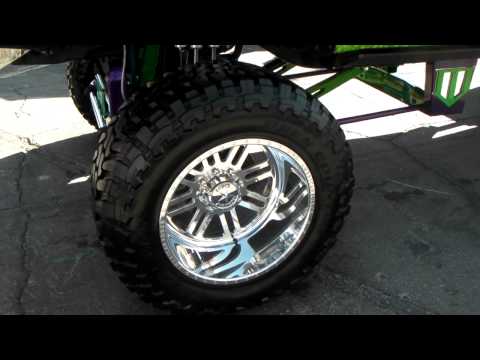 DUBSandTIRES.com Chevy silverado Review 22'' American Force wheels 40'' toyo open country tires